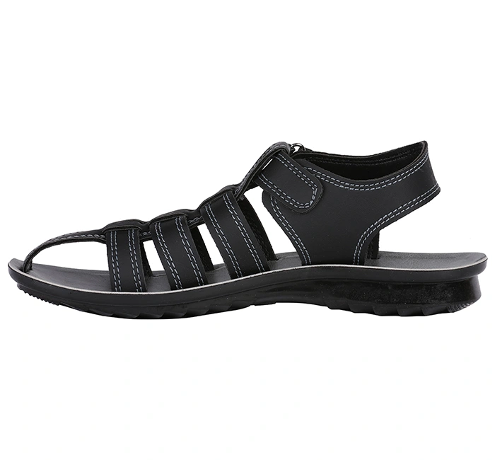 Black Sandals For Kids-6-Black-2