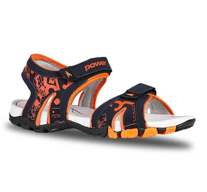 Orange Sandals For Kids-2-Orange-1