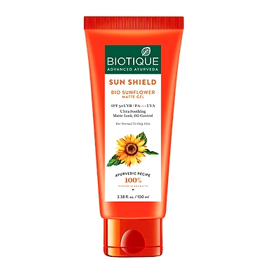 BIO SUNFLOWER MATTE GEL SUNSCREEN-