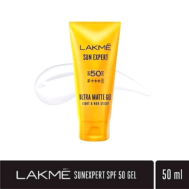 Lakme Sun Expert Ultra Matte Gel Sunscreen SPF 50 PA+++ 50 ML-