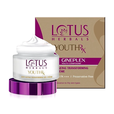 Lotus Herbals YouthRx Anti-Ageing Transforming Gel CrÃ¨me SPF 20 PA+++ Preservative Free 50 g-
