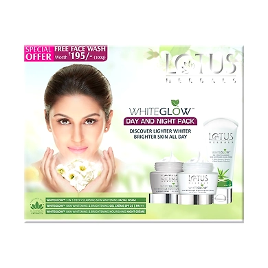 Lotus Herbals WHITEGLOW Day and Night Pack_Kit-