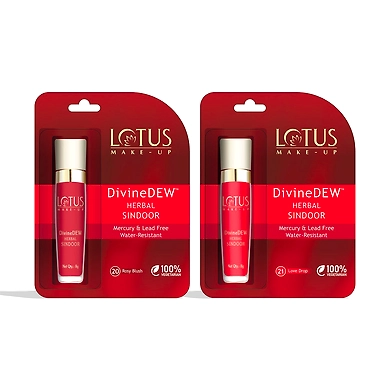 Lotus Make-up Lotus Makeup Divine Dew Sindoor Combo - Red &amp; Maroon-