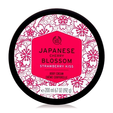 Japanese Cherry Blossom Strawberry Kiss Body Cream-