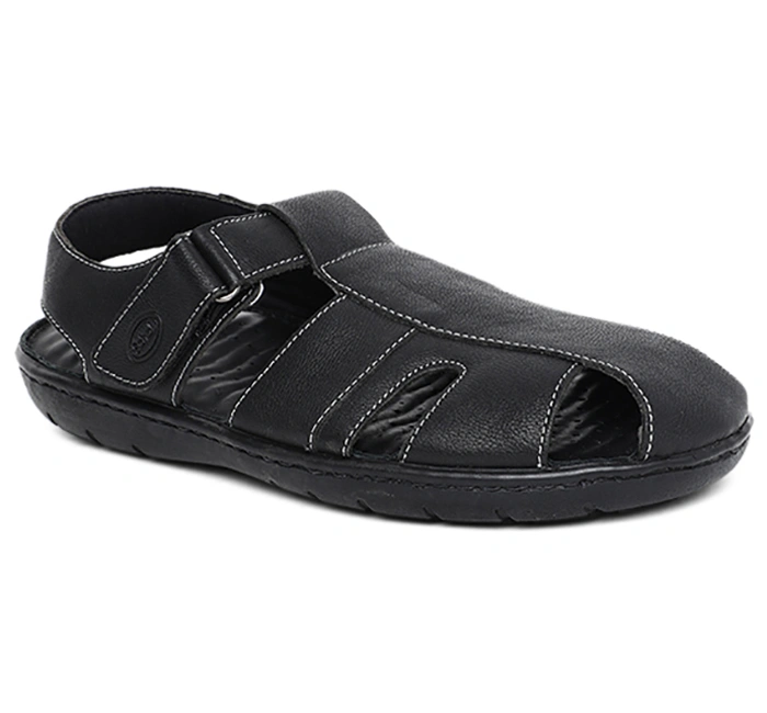 Black Sandals for Men-7-Black-1