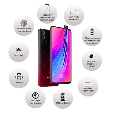Vivo V15 Pro ( 6GB  Ram)+(  128GB Storage )-Red-6GB-2