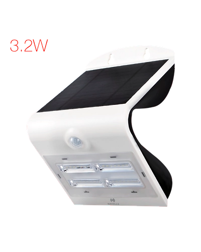 Solazen IP54 wall light (White)
3.2W LED with PIR sensor and inbuilt Solar charge module-