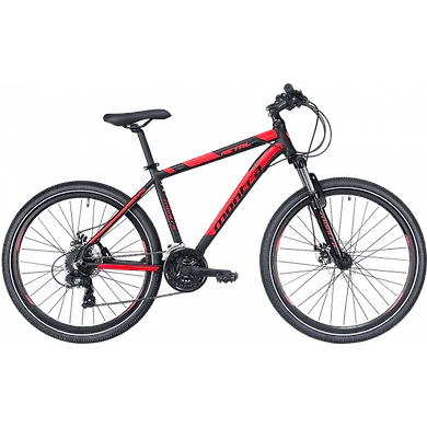 Montra Metal 2019 26T Medium Carbon Black with Neon Red Graphics-