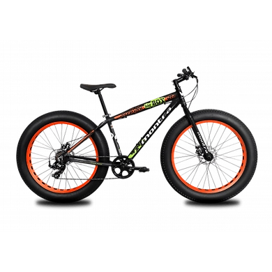 Montra Bigboy 2019 26T Charcoal Black with Tangerine Orange Graphics-