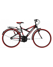 Hercules Kombat RF 26T Black with Red
