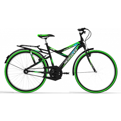 Hercules Kombat RF 26T  Black with Green-