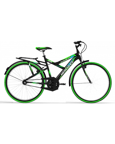 Hercules Kombat RF 26T  Black with Green-