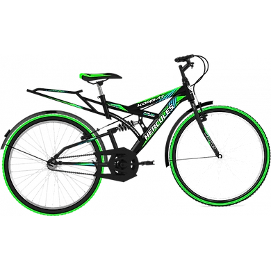 Hercules Kombat EX 26T Black with green-