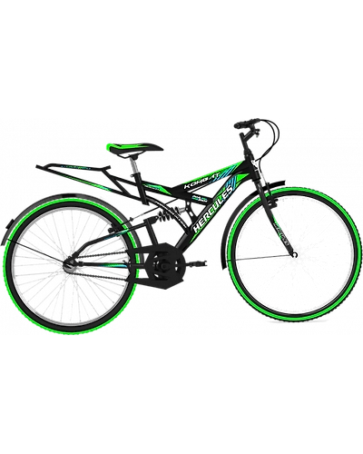Hercules Kombat EX 26T Black with green-