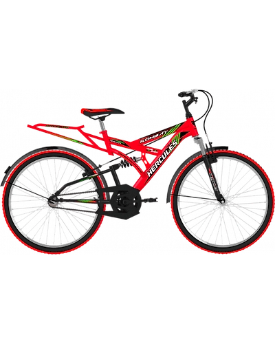 Hercules Kombat ZX 26T Red with Black-