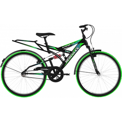 Hercules Kombat ZX 26T Black with green-