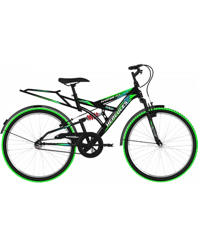 Hercules Kombat ZX 26T Black with green-