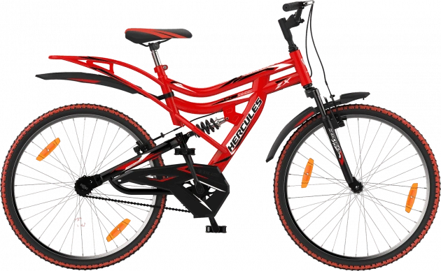 Hercules Dynamite ZX 24T Smart Red Black 24T Gaurav cycle works