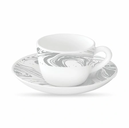 Marble Cup &amp; Saucer Set-