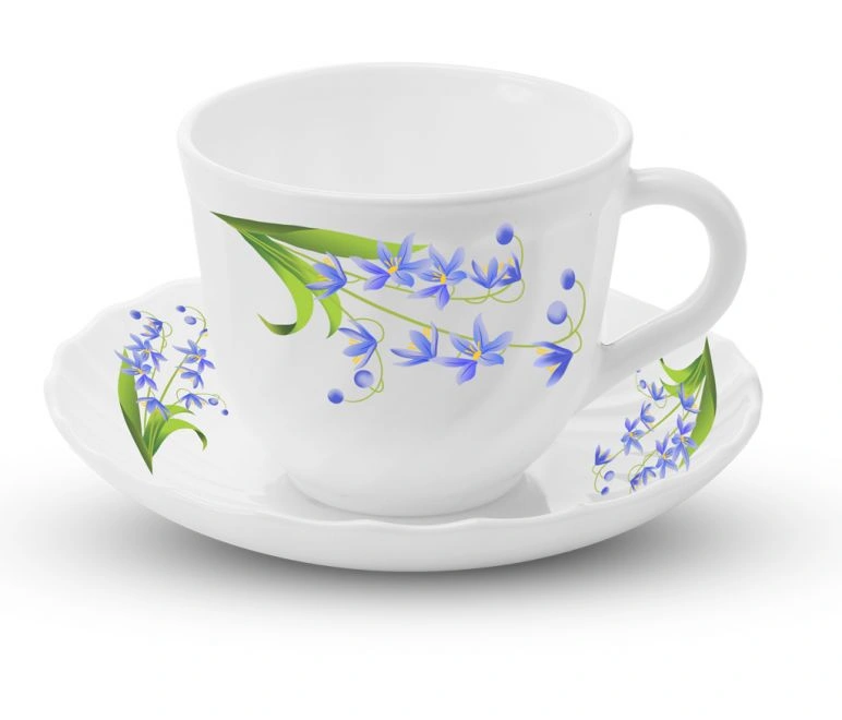 Lavender Cup &amp; Fluted Saucer Set-