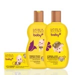 LOTUS HERBALS BABY+ SOAP + MASSAGE OIL 100ML + BABY BODY LOTION 100ML-