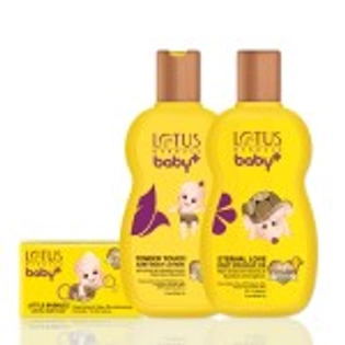 LOTUS HERBALS BABY+ SOAP + MASSAGE OIL 100ML + BABY BODY LOTION 100ML