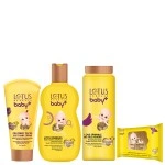 LOTUS HERBALS BABY+ COMBO PACK (SHAMPOO-200ML+ POWDER-100GM+CRÈME-50GM+WIPES-10 N)-