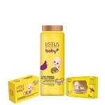 LOTUS HERBALS BABY+ COMBO PACK (POWDER-100GM+ SOAP-75G+WIPES-24N)-