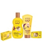 LOTUS HERBALS BABY+ COMBO PACK (OIL-100ML+SOAP-75G+CRÈME-100GM+WIPES-24N)-