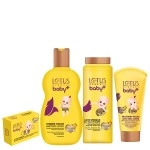 LOTUS HERBALS BABY+ COMBO PACK (CRÈME-50GM+SOAP-75G+POWDER-100GM+LOTION-100ML)-