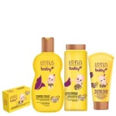 LOTUS HERBALS BABY+ COMBO PACK (CRÈME-50GM+SOAP-75G+POWDER-100GM+LOTION-100ML)