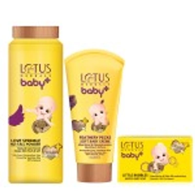 LOTUS HERBALS BABY+ COMBO PACK (CREME-50GM+SOAP-75G+POWDER-100GM)