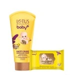 LOTUS HERBALS BABY+ COMBO PACK - HAPPY BUMS DIAPER RASH CRÈME &amp; GENTLE &amp; REFRESHING BABY WIPES-