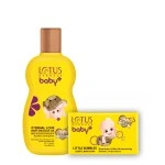 LOTUS HERBALS BABY+ COMBO PACK - ETERNAL LOVE BABY MASSAGE OIL &amp; LITTLE BUBBLES GENTLE BATHING SOAP-