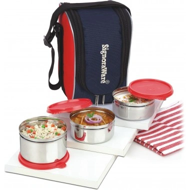 Executive Maxx Fresh Steel Medium Lunch Box-