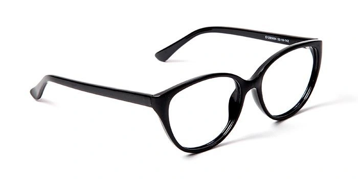 GRAVIATE by Coolwinks E12B5694 Glossy Black Full Frame Cateye Eyeglasses for Women-BLACK-2