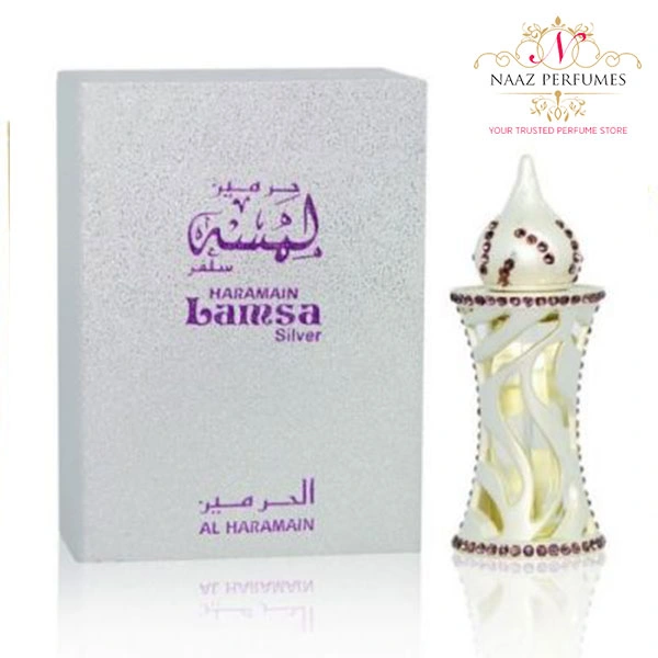 Al Haramain Lamsa Silver 12ml Concentrated Perfume Oil Arabic Attar Oil Imported-