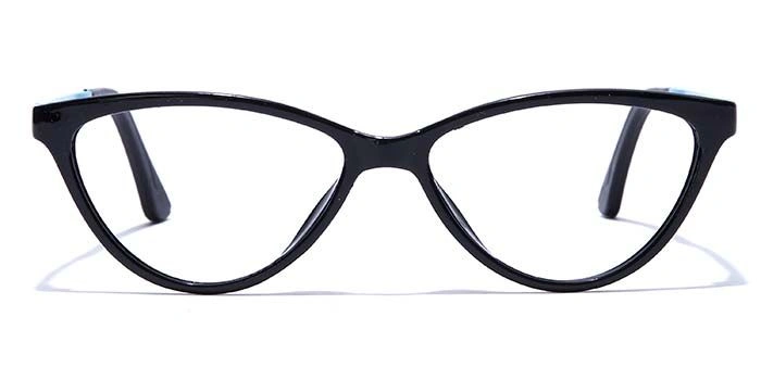 GRAVIATE by Coolwinks E12B7659 Glossy Black Full Frame Cateye Eyeglasses for Women-