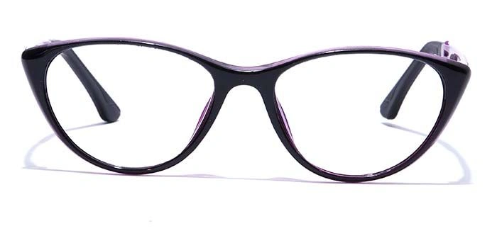 GRAVIATE by Coolwinks E12C7653 Glossy Black Full Frame Cateye Eyeglasses for Women-