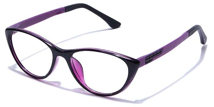 GRAVIATE by Coolwinks E12C7653 Glossy Black Full Frame Cateye Eyeglasses for Women-BLACK-1