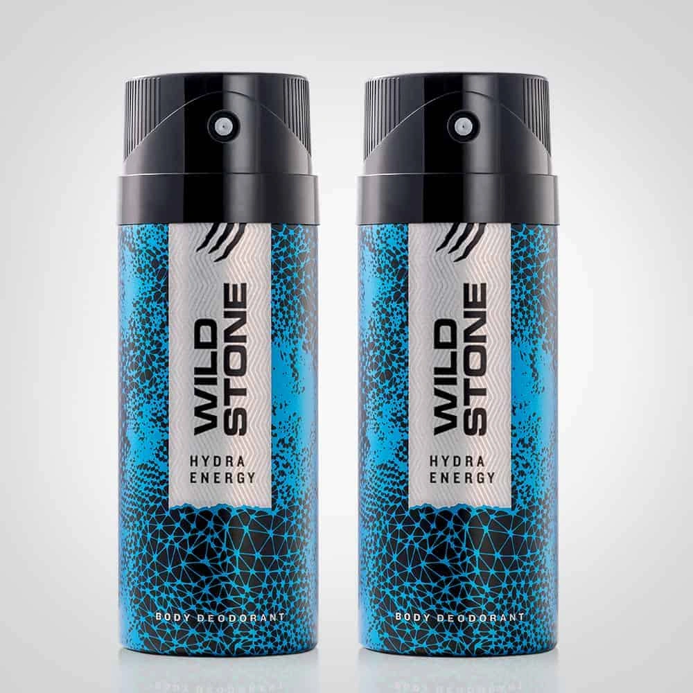 Wild Stone Hydra Energy Deodorant – 150 ml each (Pack of 2)-