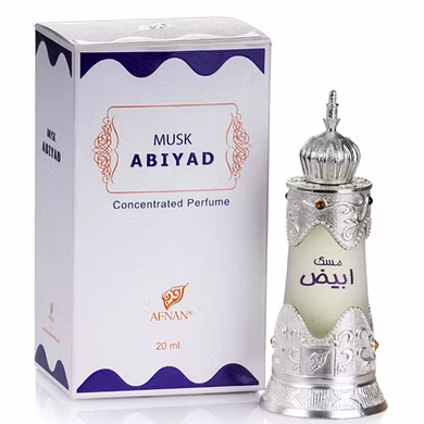 Afnan Musk Abiyad Attar Pure Imported For Mens And Womens-