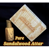 Adil Qadri PURE SANDAL WOOD (CHANDAN) Attar OIL 10 GMS. With wooden Box & wooden style bottle