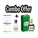 Jannatul Firdaus White &amp; Green Limited Edition Attar Original Swiss Arabian combo--sm