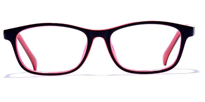 GRAVIATE by Coolwinks E12C6460 Glossy Black Full Frame Rectangle Eyeglasses for Kids-