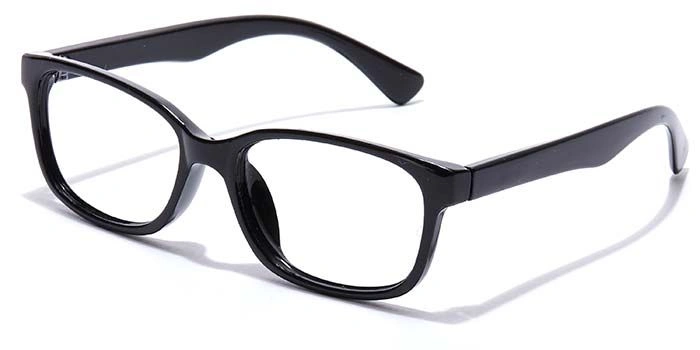 GRAVIATE by Coolwinks E12C7120 Glossy Black Full Frame Rectangle Eyeglasses for Kids-BLACK-1