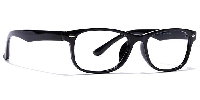 GRAVIATE by Coolwinks E12C7142 Glossy Black Full Frame Rectangle Eyeglasses for Kids-BLACK-2