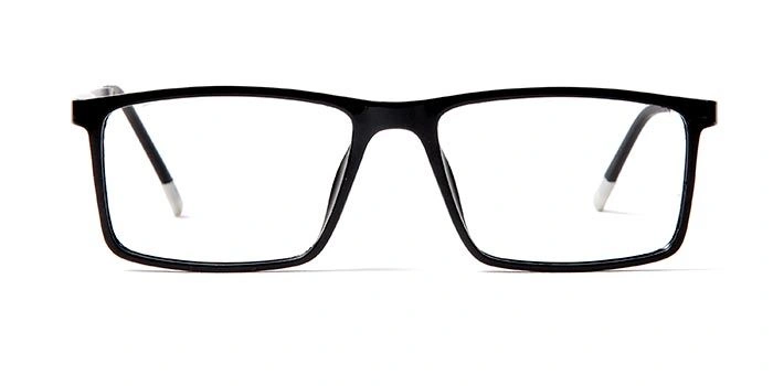 GRAVIATE by Coolwinks E12A5614 Glossy Black Full Frame Rectangle Eyeglasses for Men and Women-