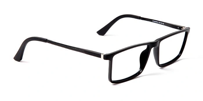 GRAVIATE by Coolwinks E12A5615 Matte Black Full Frame Rectangle Eyeglasses for Men and Women-BLACK-2