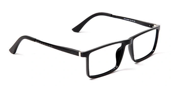 GRAVIATE by Coolwinks E12A5633 Glossy Black Full Frame Rectangle Eyeglasses for Men and Women-BLACK-2